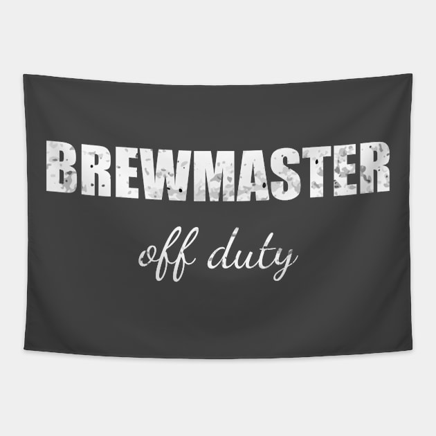 Brewmaster off duty Tapestry by Apollo Beach Tees