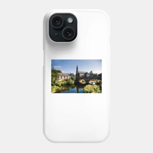 The River Wansbeck at Morpeth in Northumberland. Phone Case