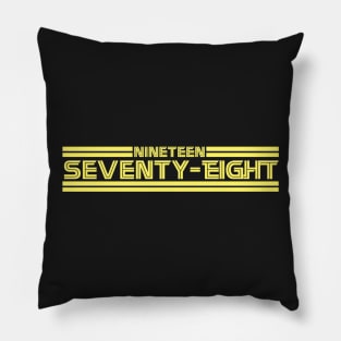 Retro 1978 Sci-Fi Pillow