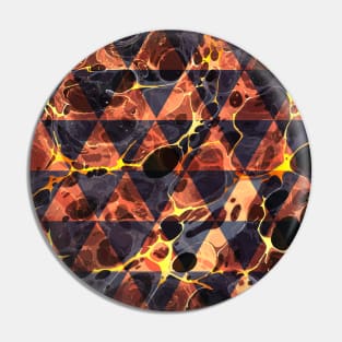 Abstract Marbling Pattern Pin