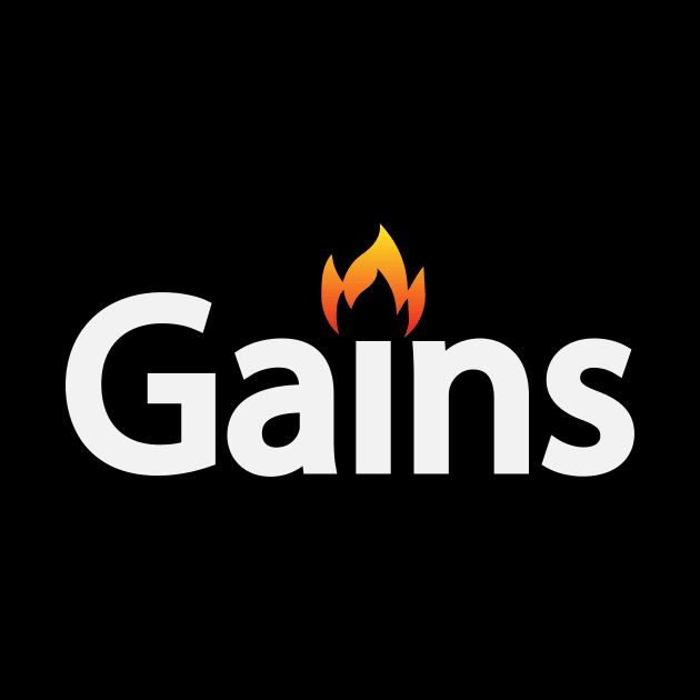 Gains creative text design by D1FF3R3NT