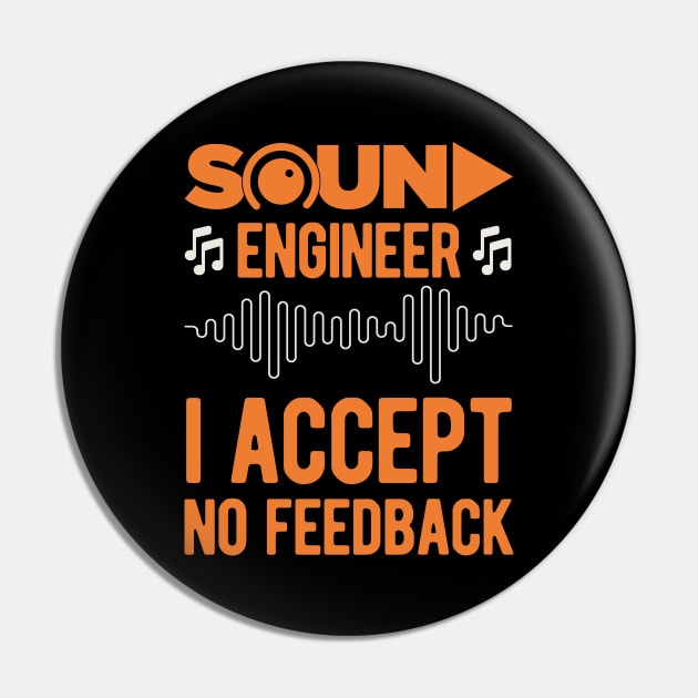 Audio Engineer Sound Engineering Funny Gifts Pin by Crea8Expressions