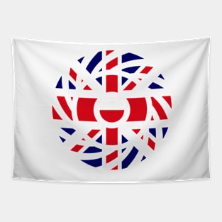 British Polish Multinational Patriot Flag Series Tapestry