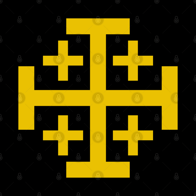 Jerusalem Cross (gold) by PabloDeChenez