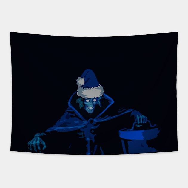 Hatbox Ghost Santa Alt Mask Tapestry by FandomTrading