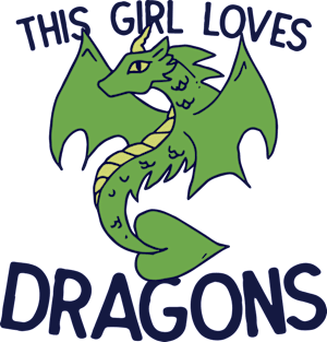 This girl Loves Dragons Magnet