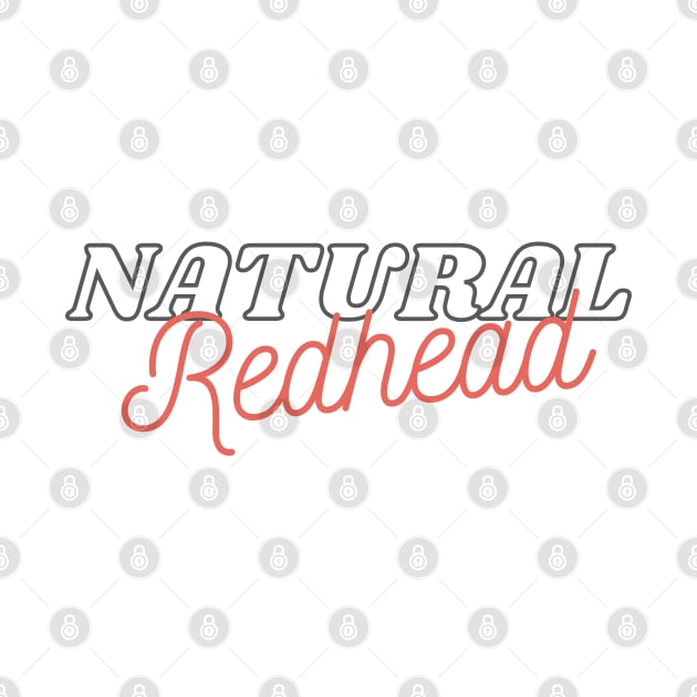 Natural redhead text by PixieMomma Co