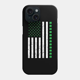 Shamrock Irish Usa Flag St Patricks Day Phone Case