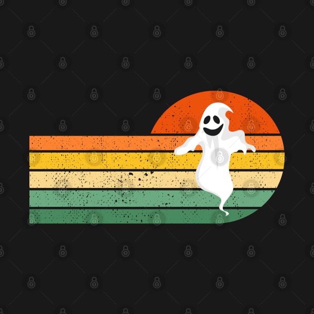 Retro Ghost Boo Sheet Vintage Halloween by BurunduXX-Factory