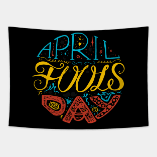 April fools day typography Tapestry