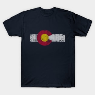 Colorado Flag With Fly Fishing Design T-Shirt