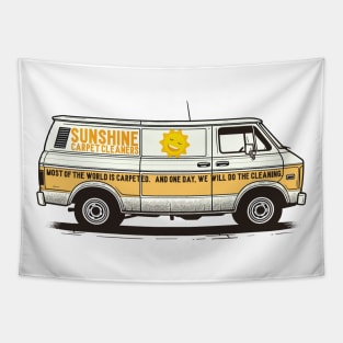 Sunshine Carpet Cleaners - Retro Panel Van Tapestry