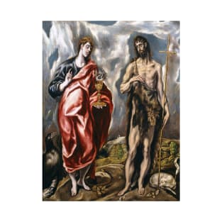 John the Baptist and John the Evangelist by El Greco T-Shirt