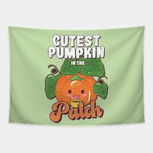 Cutest pumpkin in the patch kawaii pumpkin Tapestry