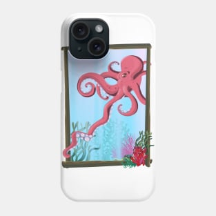 Squid under the Sea Phone Case