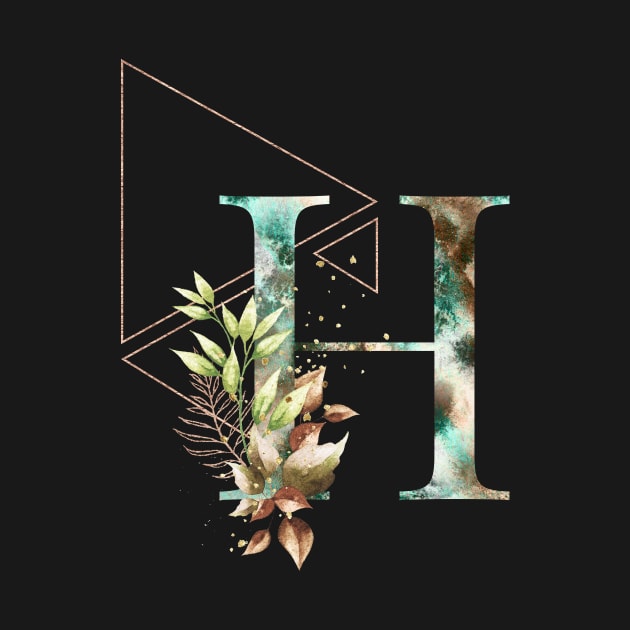 Alphabet H by ArtisticTee