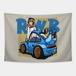 RWB in Arabia Caricature Tapestry