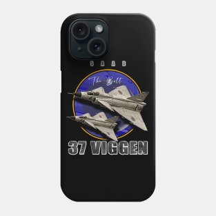 Saab 37 Viggen Swedish Multi Combat Aircraft Phone Case