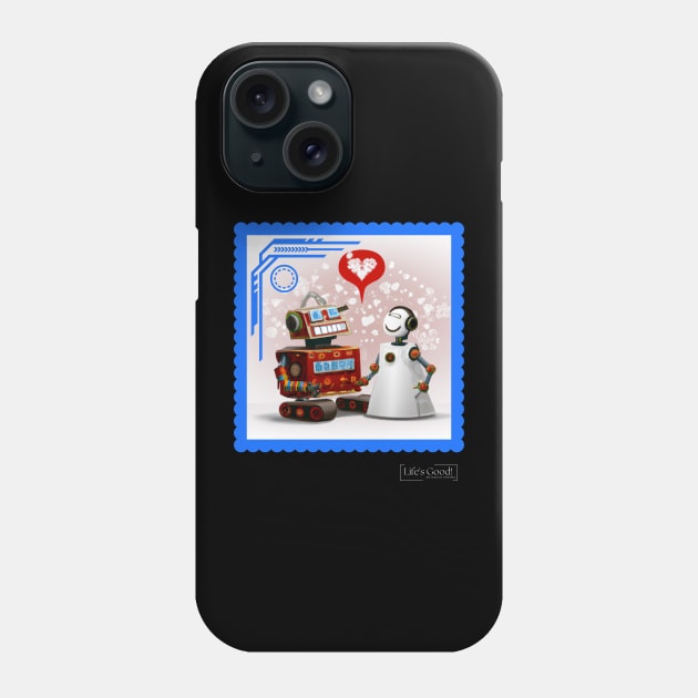 robot in love Phone Case by Arte&CulturaMX