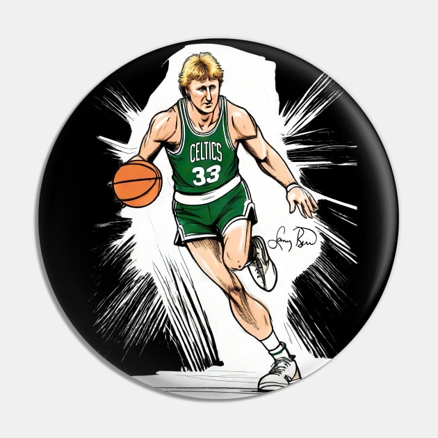 Larry Legend Pin by Buff Geeks Art