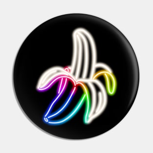 Rainbow Neon Banana Bar Sign Top Left Pin