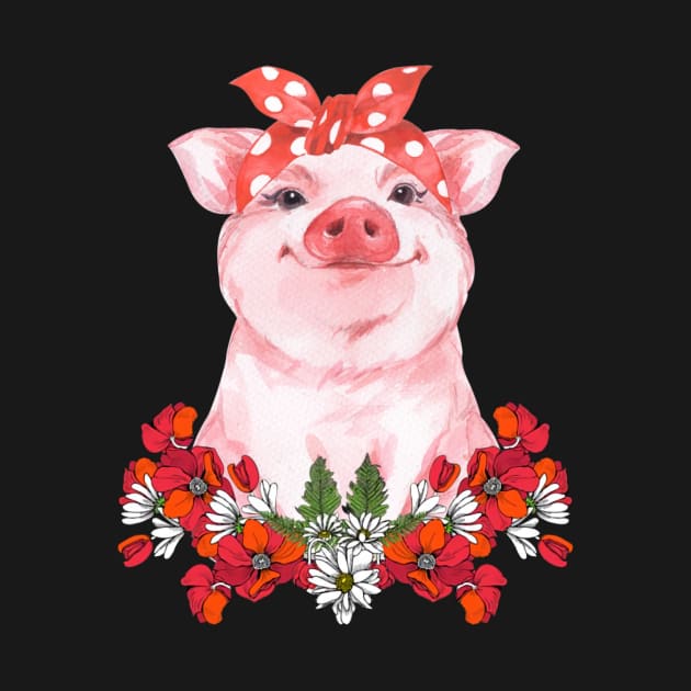 Pig Flower by heryes store