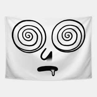 Hypnotic face Tapestry