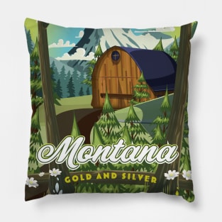 Montana "Gold and Silver" Pillow