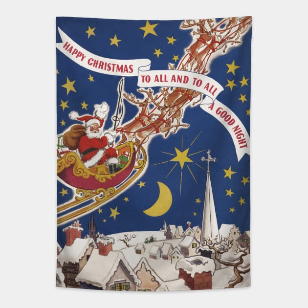 Twas the Night Before Christmas Tapestry by MasterpieceCafe