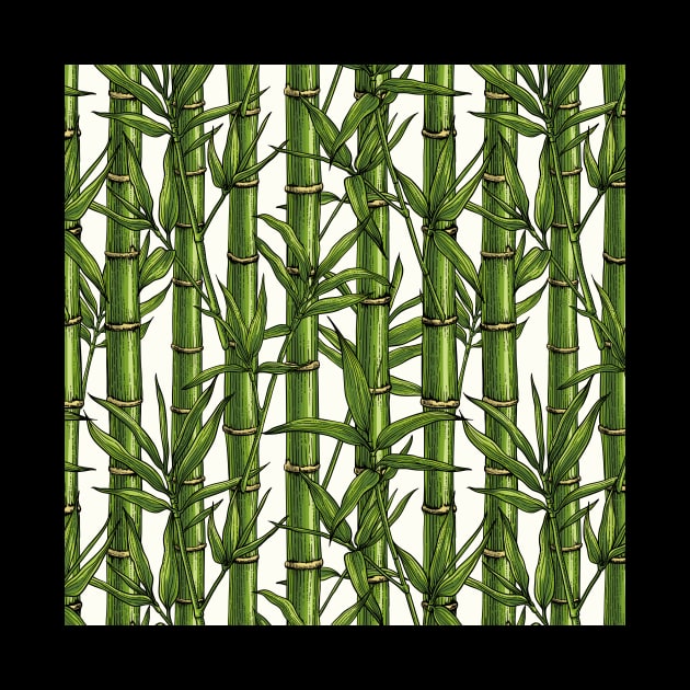 Bamboo forest on natural white by katerinamk