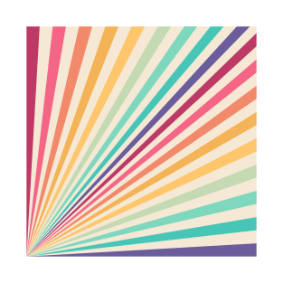 Retro Rainbow Sunburst T-Shirt