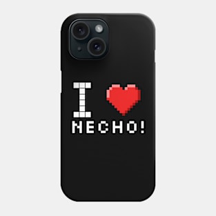 I love Necho pixelated Phone Case