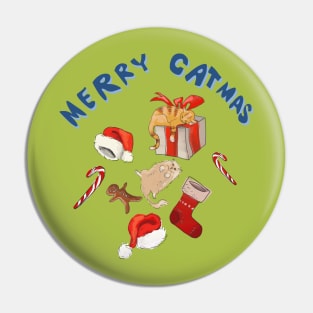 Merry Catmas Pin