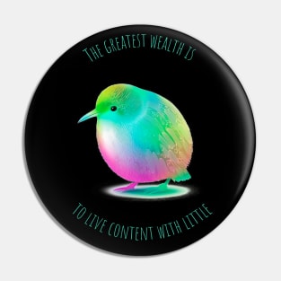 Neon Kiwi Bird |Mental Health Pin