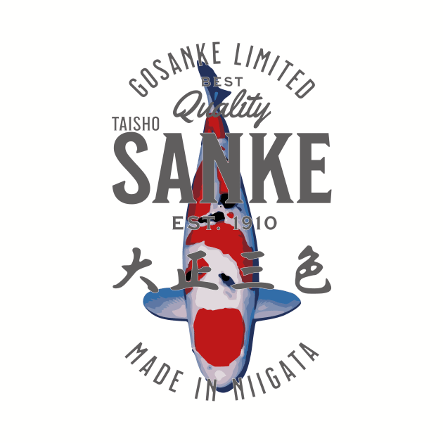 Gosanke LImited Sanke Koi Print by www.SideKoi.com