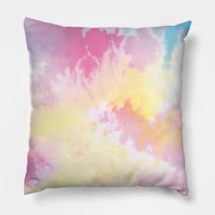 Pastel color marbled tie-dye hippie boho chic Pillow