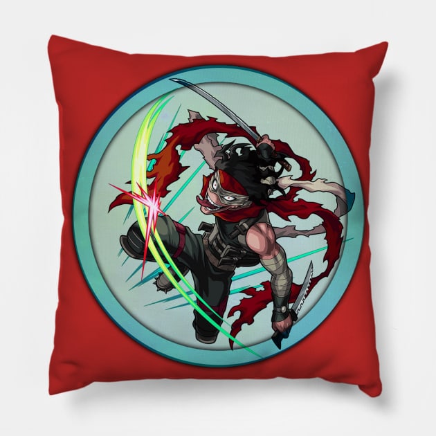 Nug . Hero Killer Stain . Pillow by Nug