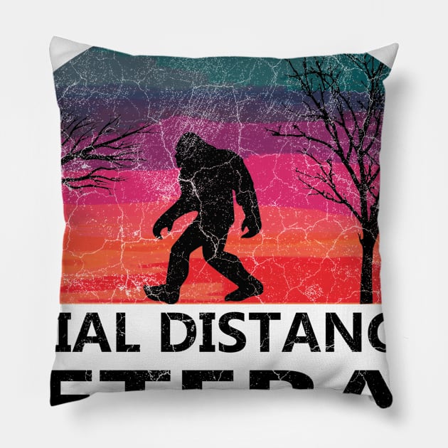 social distancing veteran Pillow by Danksthetic