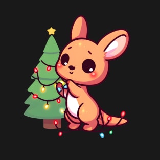 Adorable Kangaroo - Merry Christmas T-Shirt