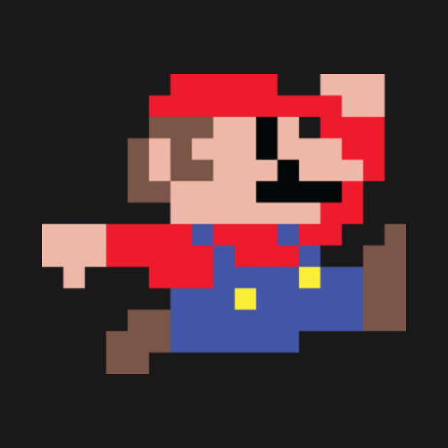 0000007 8 Bit Mario Jumping