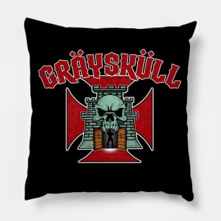 GraySkull Metal Pillow