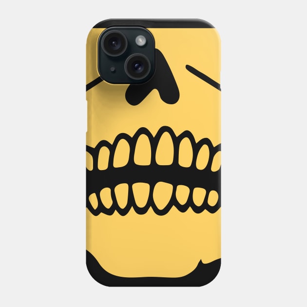 skeleton skull smile face mask Phone Case by walterorlandi