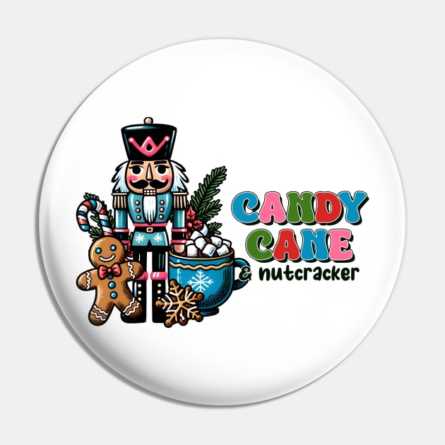 Candy cane nutcracker Pin by MZeeDesigns