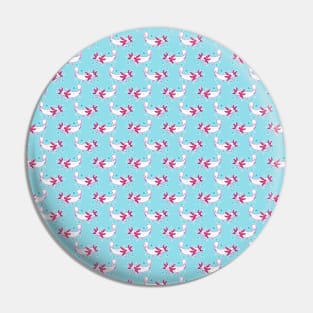 Bubble Axolotl Pattern Pin