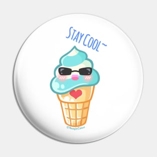 "Stay Cool" Ice Cream Pin