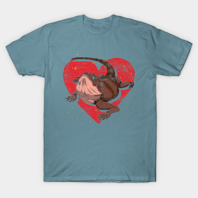 Disover Heart Reptile Lover Reptile Owner Bearded Dragon - Bearded Dragons - T-Shirt