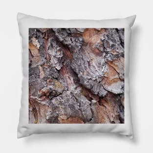 White Fir Tree Trunk Pillow