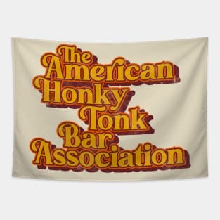 American Honky Tonk Bar Assoc ))(( Retro Classic Country Music Design Tapestry