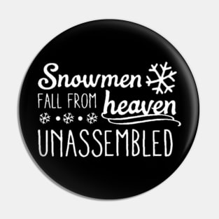 Snowman Fall From Heaven Unassembled Pin