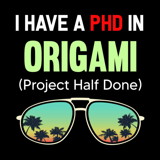 PHD Project Half Done Origami Paper Folding Art by symptomovertake